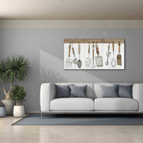 Image of 'Kitchen Tools' by Cindy Jacobs, Canvas Wall Art,60 x 30