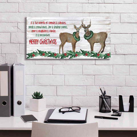 Image of 'It is December' by Cindy Jacobs, Canvas Wall Art,24 x 12