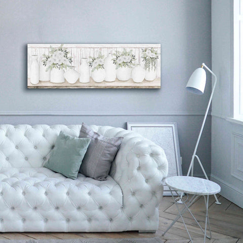 Image of 'White Simplicity' by Cindy Jacobs, Canvas Wall Art,60 x 20