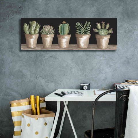 Image of 'Cactus Row' by Cindy Jacobs, Canvas Wall Art,36 x 12