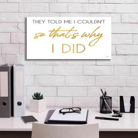 Image of 'I Did' by Cindy Jacobs, Canvas Wall Art,24 x 12