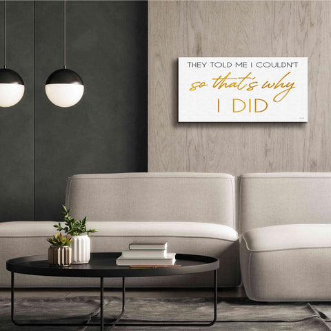 Image of 'I Did' by Cindy Jacobs, Canvas Wall Art,40 x 20
