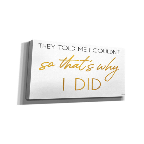 Image of 'I Did' by Cindy Jacobs, Canvas Wall Art