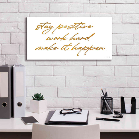 Image of 'Stay Positive' by Cindy Jacobs, Canvas Wall Art,24 x 12