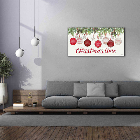 Image of 'Christmas Time Ornaments' by Cindy Jacobs, Canvas Wall Art,60 x 30