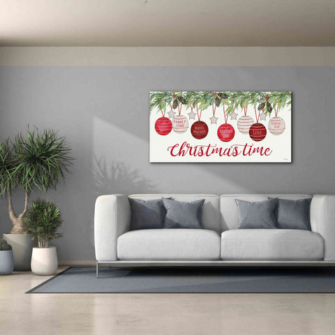 Image of 'Christmas Time Ornaments' by Cindy Jacobs, Canvas Wall Art,60 x 30