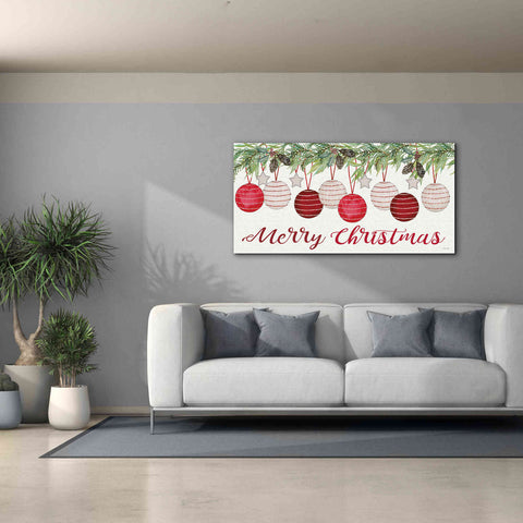 Image of 'Merry Christmas Ornaments' by Cindy Jacobs, Canvas Wall Art,60 x 30