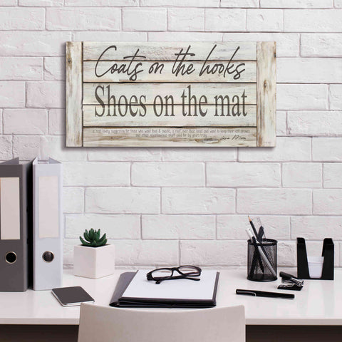 Image of 'Mud Room Rules' by Cindy Jacobs, Canvas Wall Art,24 x 12