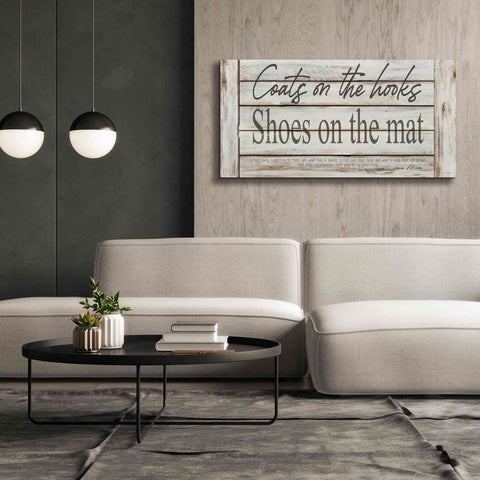 Image of 'Mud Room Rules' by Cindy Jacobs, Canvas Wall Art,60 x 30