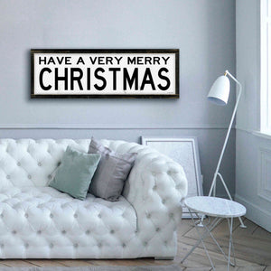'Have a Very Merry Christmas' by Cindy Jacobs, Canvas Wall Art,60 x 20