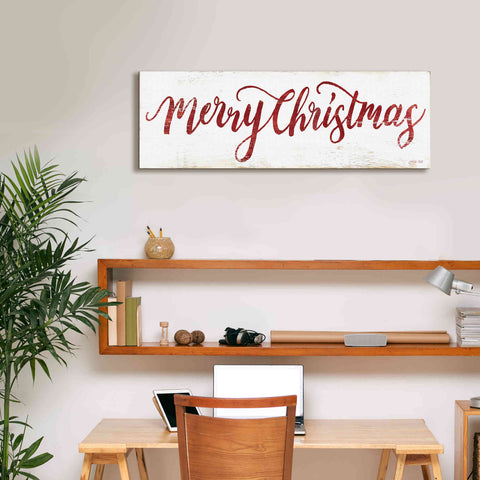 Image of 'Merry Christmas Cursive' by Cindy Jacobs, Canvas Wall Art,36 x 12