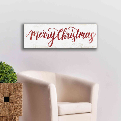 Image of 'Merry Christmas Cursive' by Cindy Jacobs, Canvas Wall Art,36 x 12