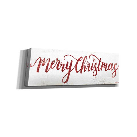 Image of 'Merry Christmas Cursive' by Cindy Jacobs, Canvas Wall Art