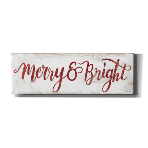 Image of 'Merry & Bright Cursive' by Cindy Jacobs, Canvas Wall Art