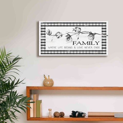 Image of 'Family Plaid' by Cindy Jacobs, Canvas Wall Art,24 x 12