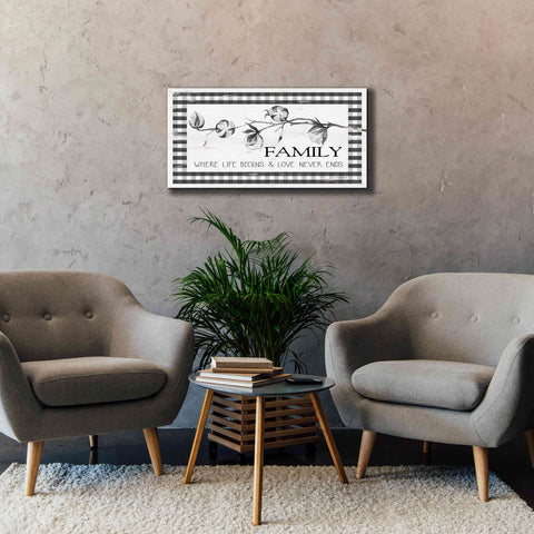 Image of 'Family Plaid' by Cindy Jacobs, Canvas Wall Art,40 x 20