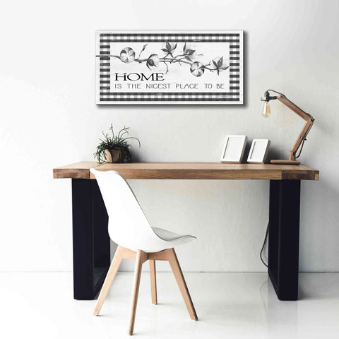 Image of 'Home Plaid' by Cindy Jacobs, Canvas Wall Art,40 x 20