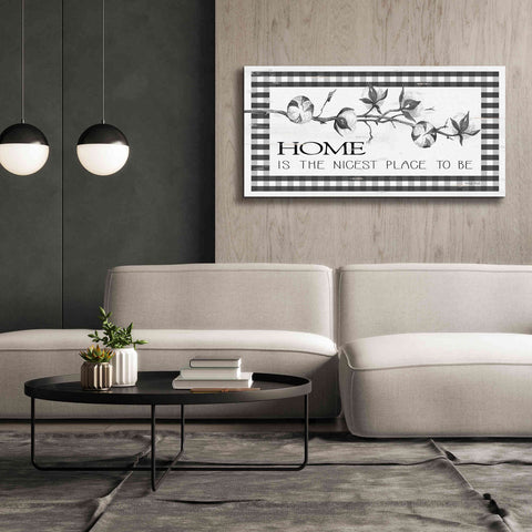 Image of 'Home Plaid' by Cindy Jacobs, Canvas Wall Art,60 x 30