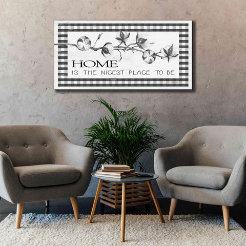 Image of 'Home Plaid' by Cindy Jacobs, Canvas Wall Art,60 x 30