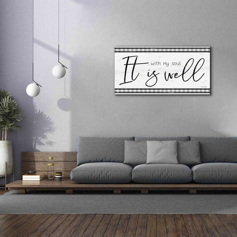 Image of 'It is Well Plaid' by Cindy Jacobs, Canvas Wall Art,60 x 30