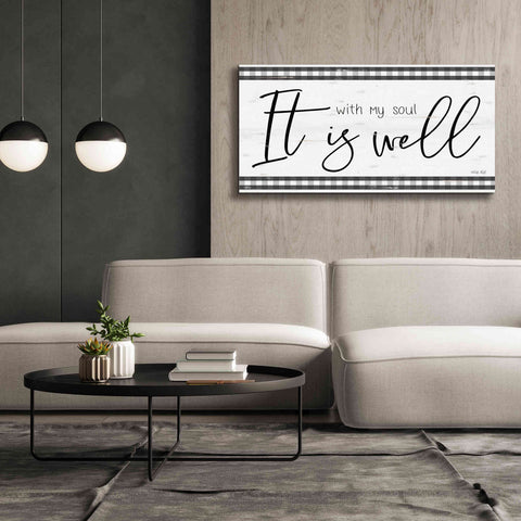 Image of 'It is Well Plaid' by Cindy Jacobs, Canvas Wall Art,60 x 30