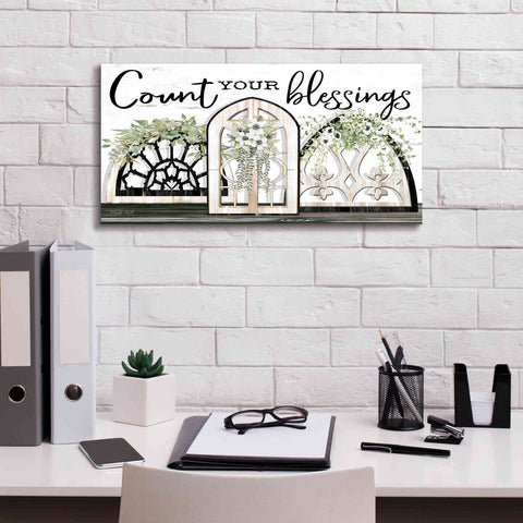 Image of 'Count Your Blessings' by Cindy Jacobs, Canvas Wall Art,24 x 12