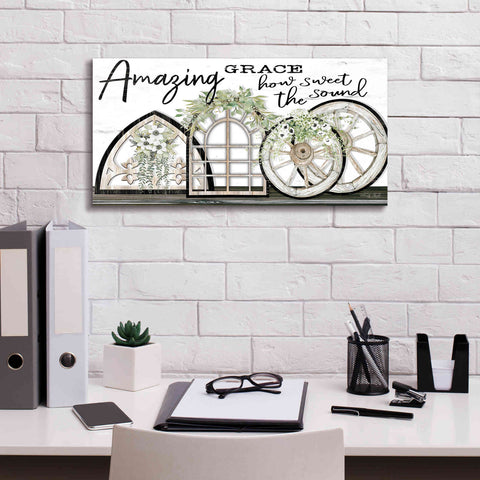 Image of 'Amazing Grace' by Cindy Jacobs, Canvas Wall Art,24 x 12