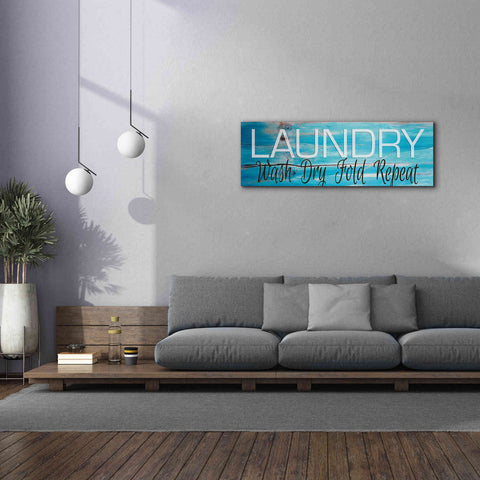 Image of 'Laundry - Wash, Dry, Fold, Repeat 2' by Cindy Jacobs, Canvas Wall Art,60 x 20