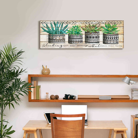 Image of 'Sticking with Your Family' by Cindy Jacobs, Canvas Wall Art,36 x 12