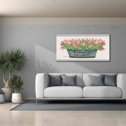 Image of 'Farmer's Market Blush Tulips' by Cindy Jacobs, Canvas Wall Art,60 x 30