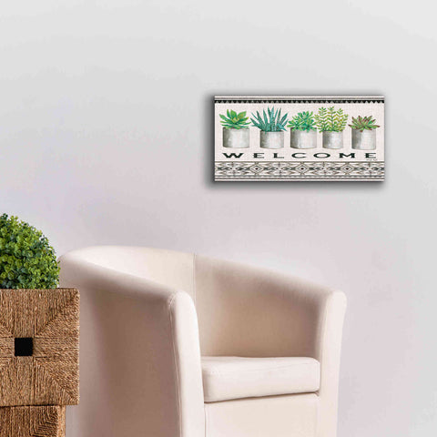 Image of 'Native Welcome' by Cindy Jacobs, Canvas Wall Art,24 x 12