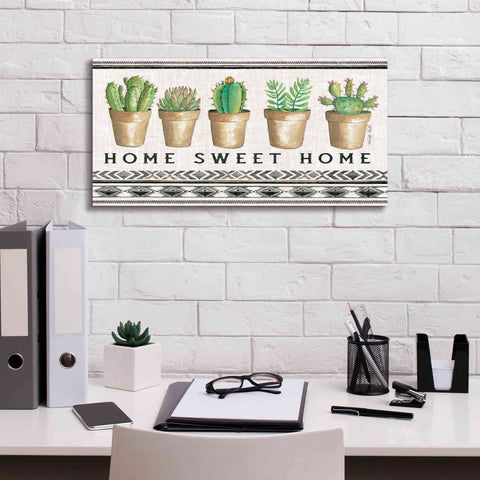 Image of 'Native Home Sweet Home' by Cindy Jacobs, Canvas Wall Art,24 x 12