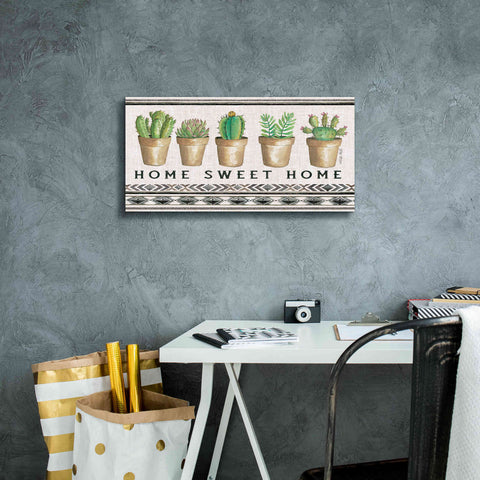 Image of 'Native Home Sweet Home' by Cindy Jacobs, Canvas Wall Art,24 x 12
