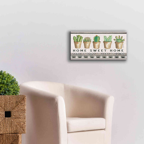 Image of 'Native Home Sweet Home' by Cindy Jacobs, Canvas Wall Art,24 x 12