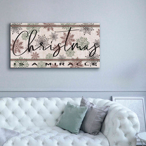 Image of 'Christmas is a Miracle' by Cindy Jacobs, Canvas Wall Art,60 x 30