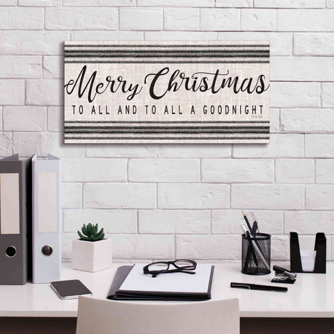 Image of 'Merry Christmas to All' by Cindy Jacobs, Canvas Wall Art,24 x 12