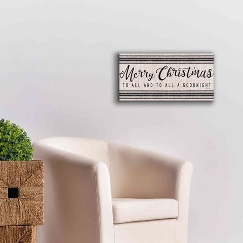 Image of 'Merry Christmas to All' by Cindy Jacobs, Canvas Wall Art,24 x 12