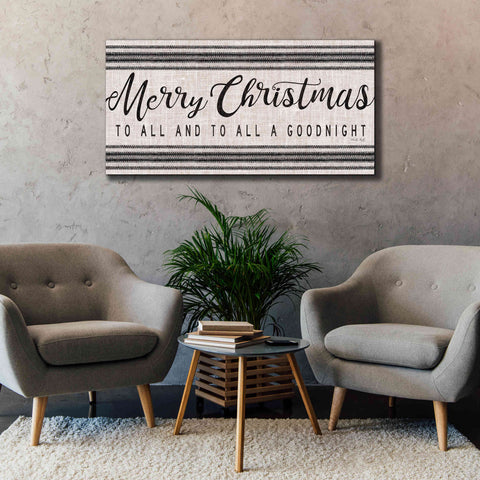 Image of 'Merry Christmas to All' by Cindy Jacobs, Canvas Wall Art,60 x 30