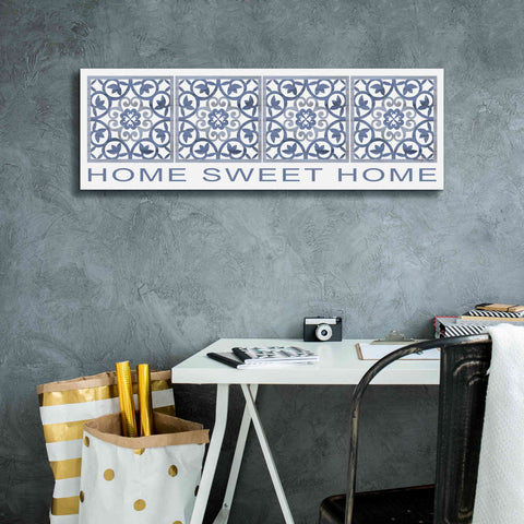 Image of 'Home Sweet Home Pattern' by Cindy Jacobs, Canvas Wall Art,36 x 12