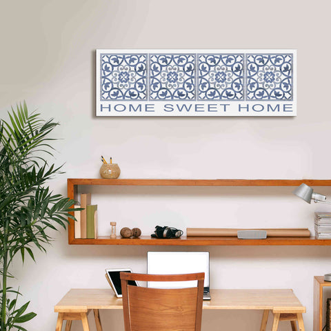 Image of 'Home Sweet Home Pattern' by Cindy Jacobs, Canvas Wall Art,36 x 12