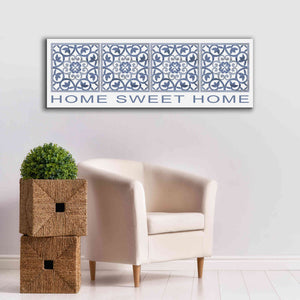 'Home Sweet Home Pattern' by Cindy Jacobs, Canvas Wall Art,60 x 20
