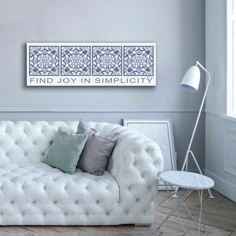 Image of 'Find Joy in Simplicity Pattern' by Cindy Jacobs, Canvas Wall Art,60 x 20
