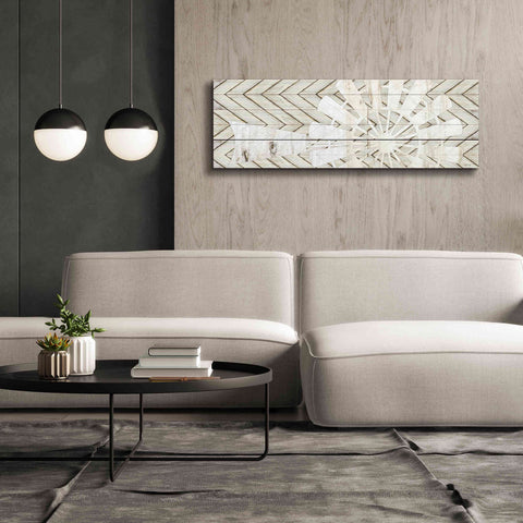 Image of 'Windmill on Wood Slats' by Cindy Jacobs, Canvas Wall Art,60 x 20