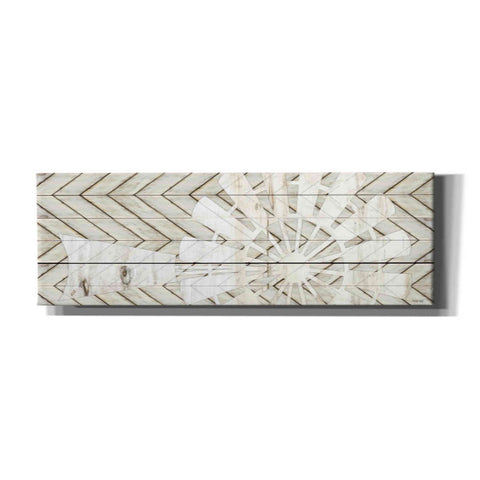 Image of 'Windmill on Wood Slats' by Cindy Jacobs, Canvas Wall Art,Size 3 Landscape