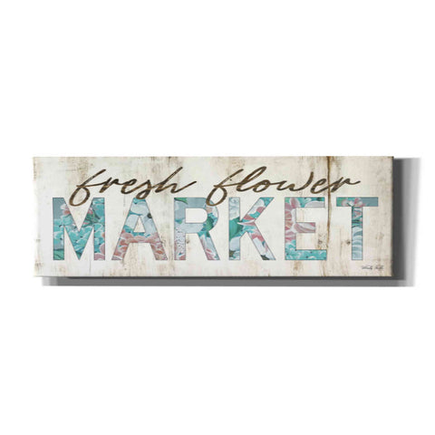 Image of 'Fresh Flower Market' by Cindy Jacobs, Canvas Wall Art,Size 3 Landscape