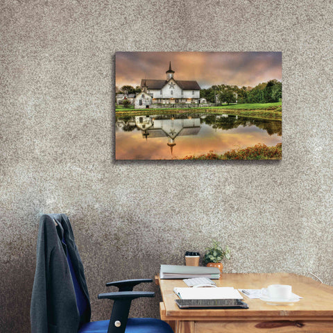 Image of 'Star Barn' by Lori Deiter, Canvas Wall Art,40 x 26