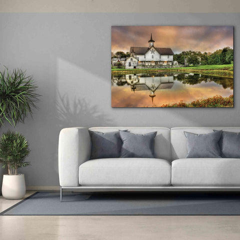 Image of 'Star Barn' by Lori Deiter, Canvas Wall Art,60 x 40