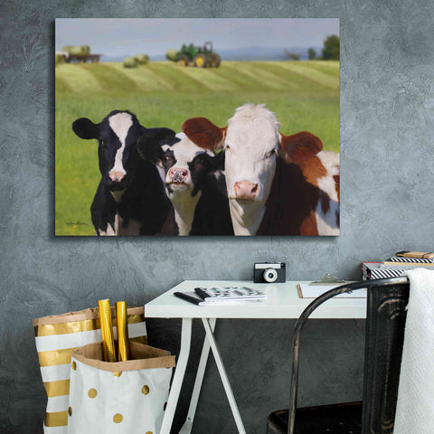 Image of 'Making Hay' by Lori Deiter, Canvas Wall Art,34 x 26
