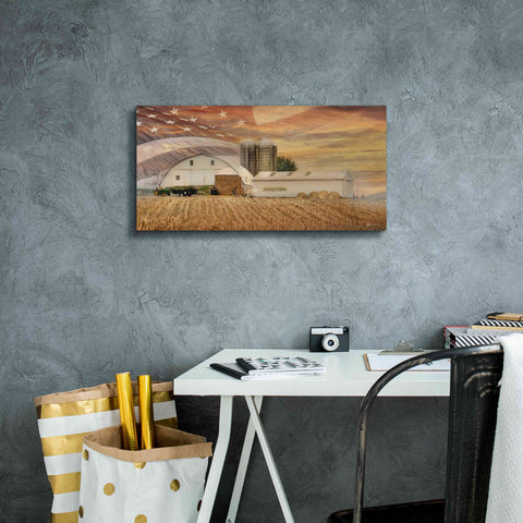 Image of 'American Farmland' by Lori Deiter, Canvas Wall Art,24 x 12