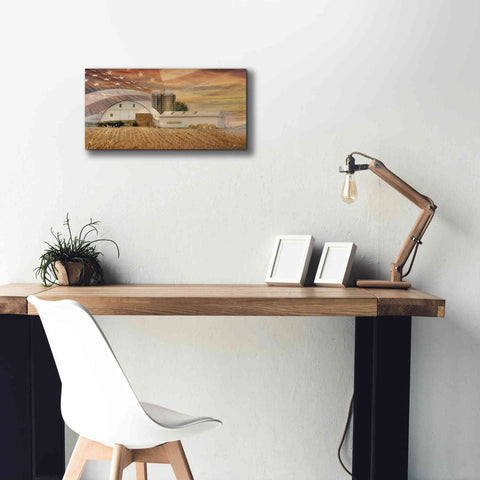 Image of 'American Farmland' by Lori Deiter, Canvas Wall Art,24 x 12